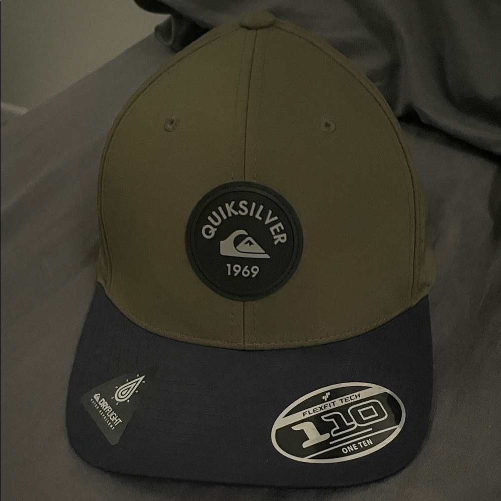 Quiksilver Olive and Navy Adjustable Hat